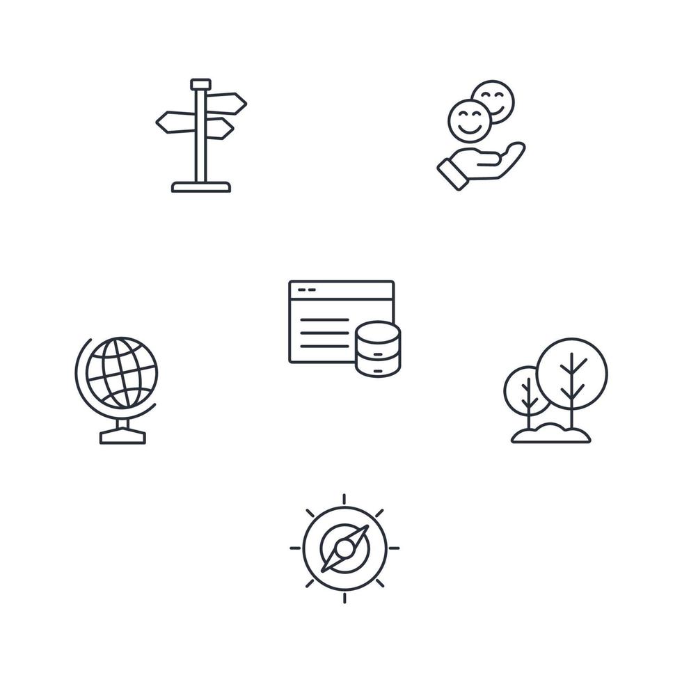 Geocaching icons set . Geocaching pack symbol vector elements for infographic web
