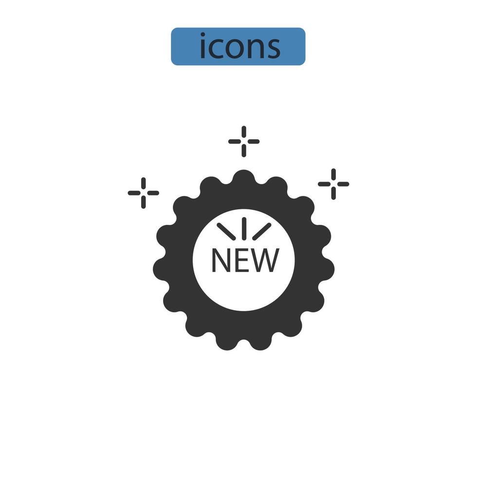 nuevos iconos símbolo elementos vectoriales para infografía web vector