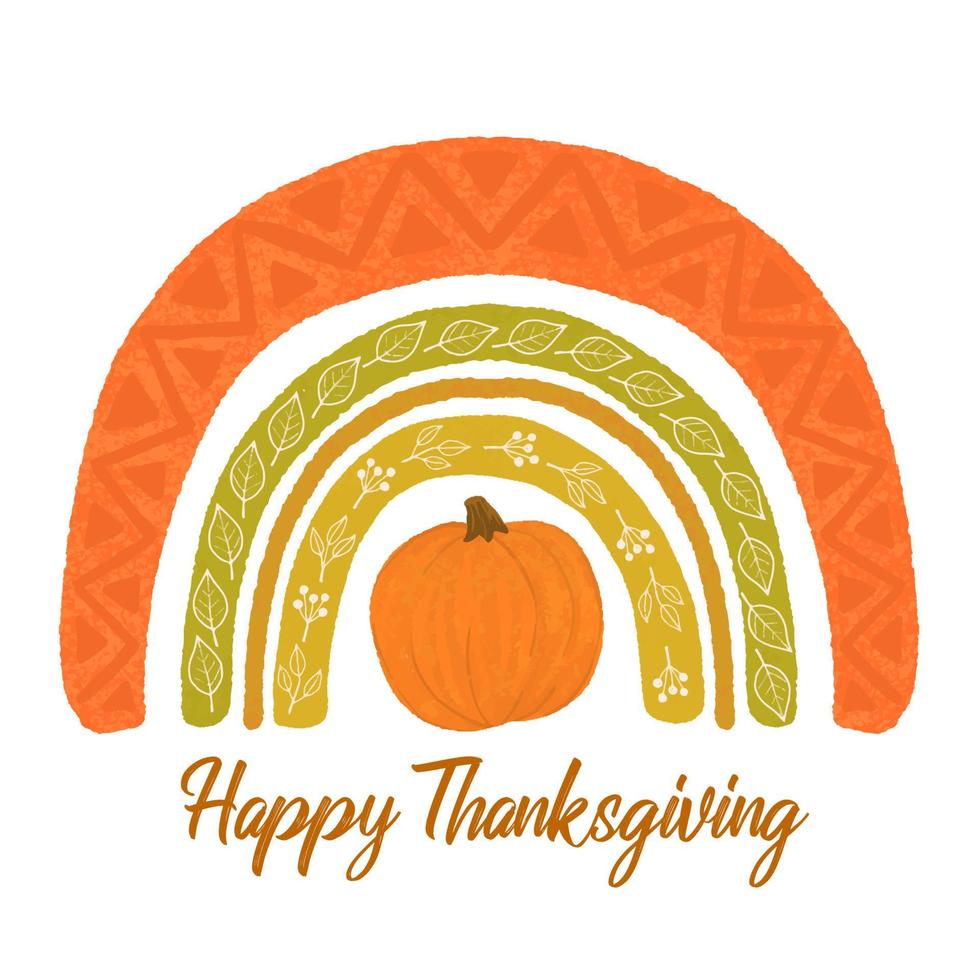 Happy Thanksgiving Background, Giving Thanks, Pumpkin icon Autumn Fall Leaves vector