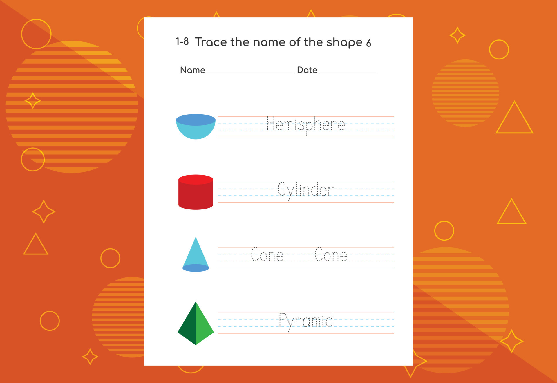 Word tracing worksheets for kids. Letters trace exercises for kids