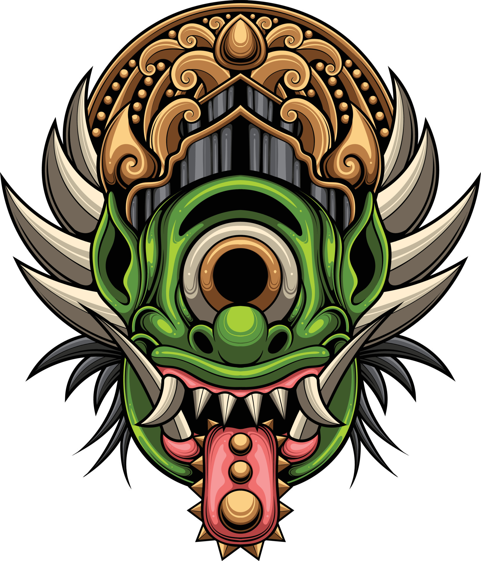 Indonesian Mask 1.5 9999989 Vector Art at Vecteezy