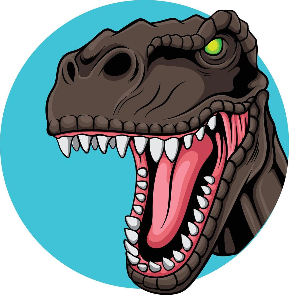 cabeza de dinosaurio 1.4 vector