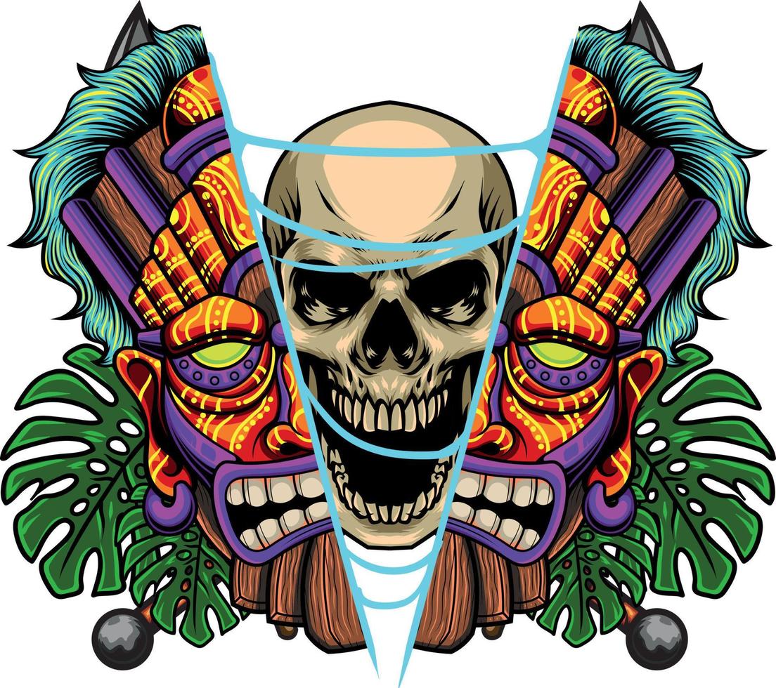 Tiki Mask 6.2 vector