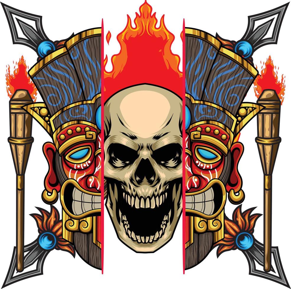 Tiki Mask 7.3 vector