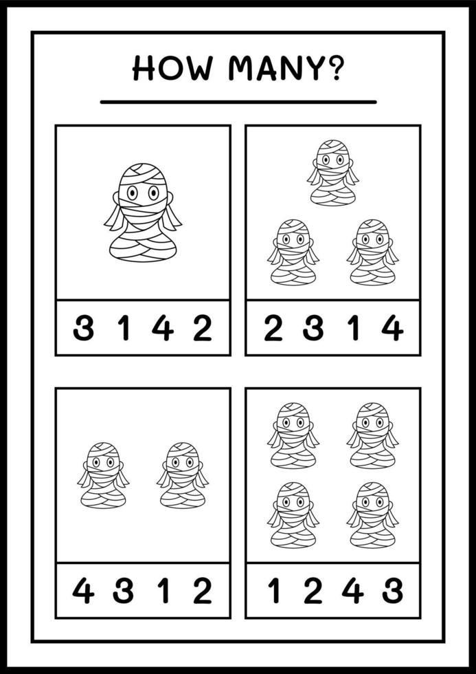 how-many-mummy-game-for-children-vector-illustration-printable