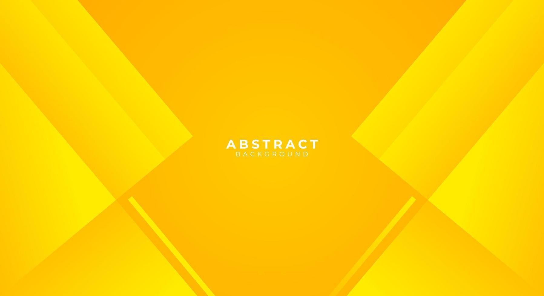 Yellow geometric modern background vector