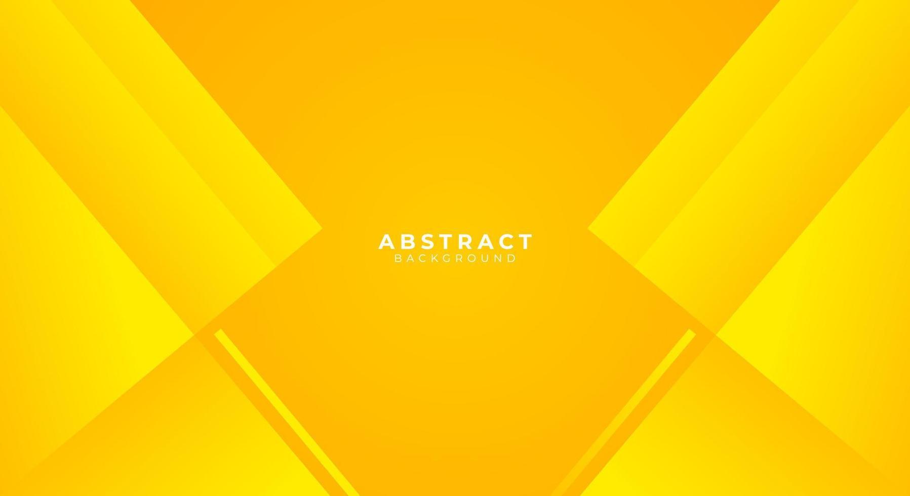 Yellow geometric modern background vector