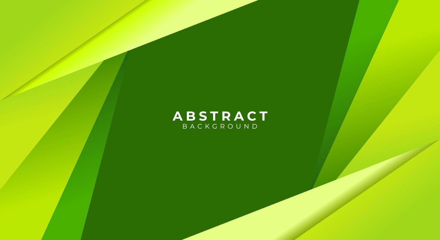 Green abstract geometric background vector