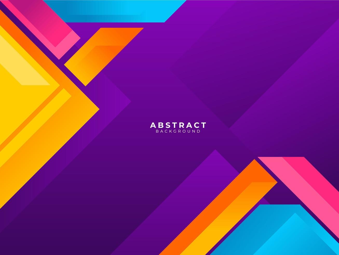 Colorful background with different shapes vector