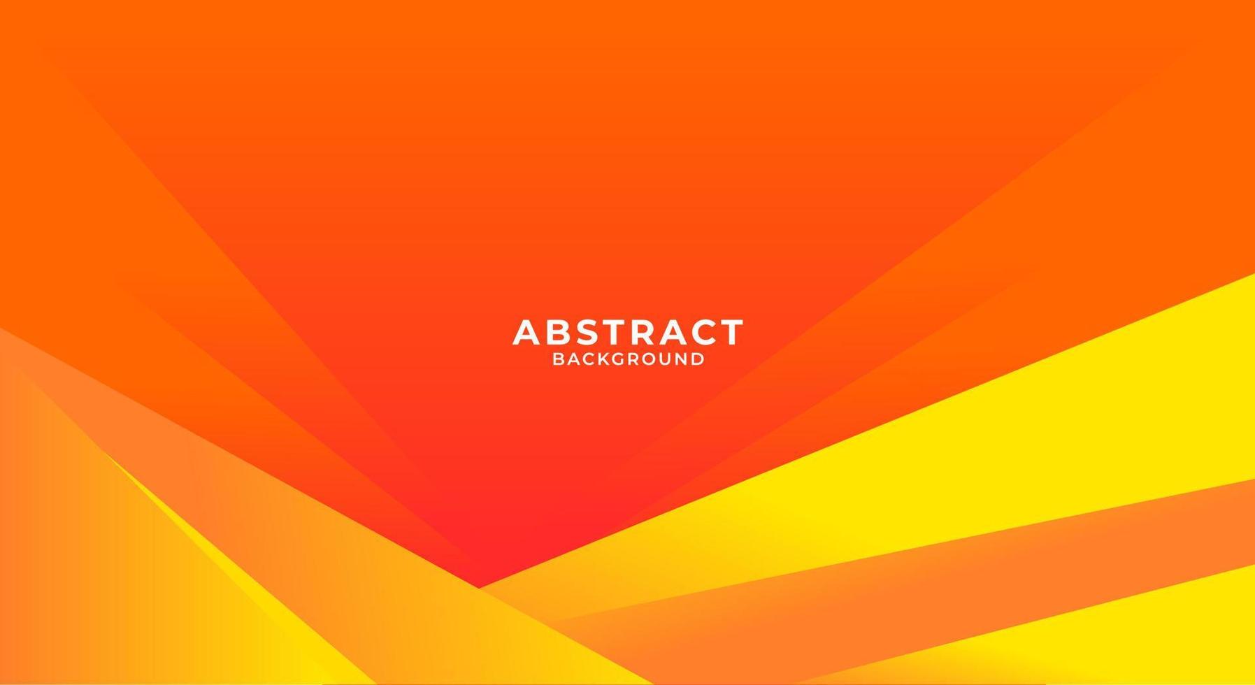 Orange with yellow modern abstract background vector