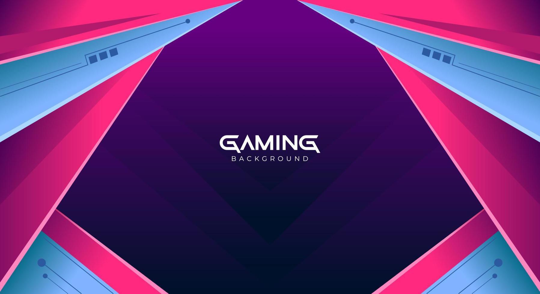 Modern abstract colorful gaming technology background design vector