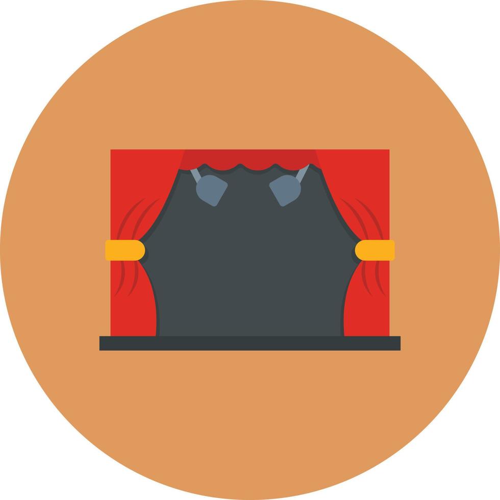 Stage Flat Circle Multicolor vector