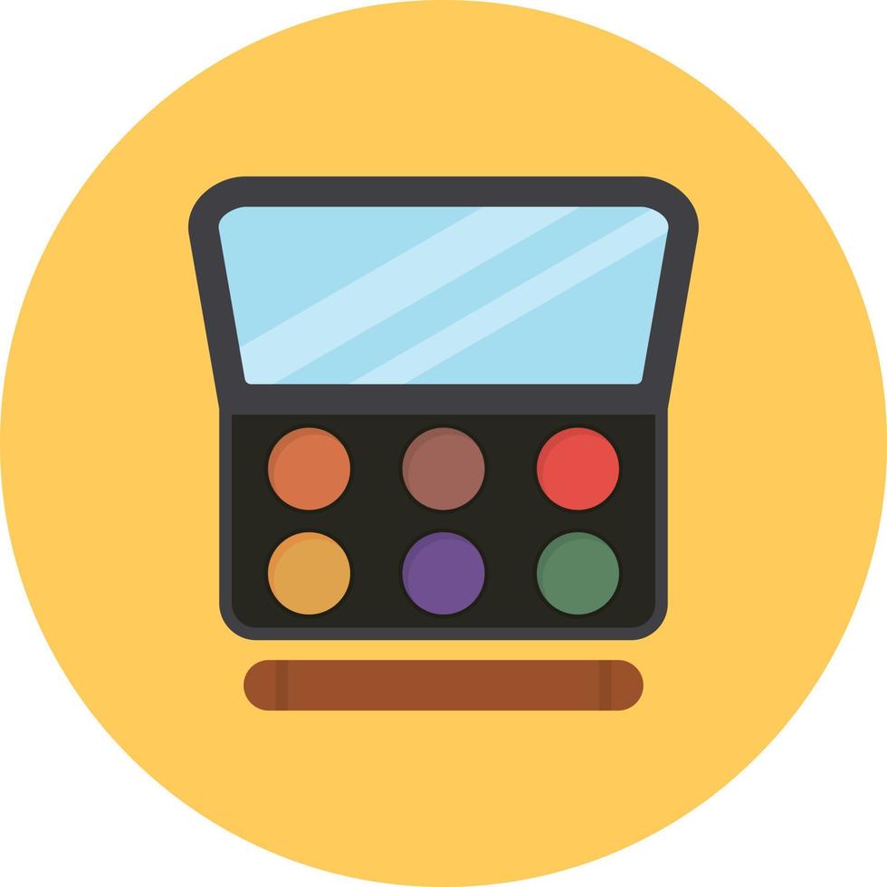 Eyeshadow Flat Circle Multicolor vector