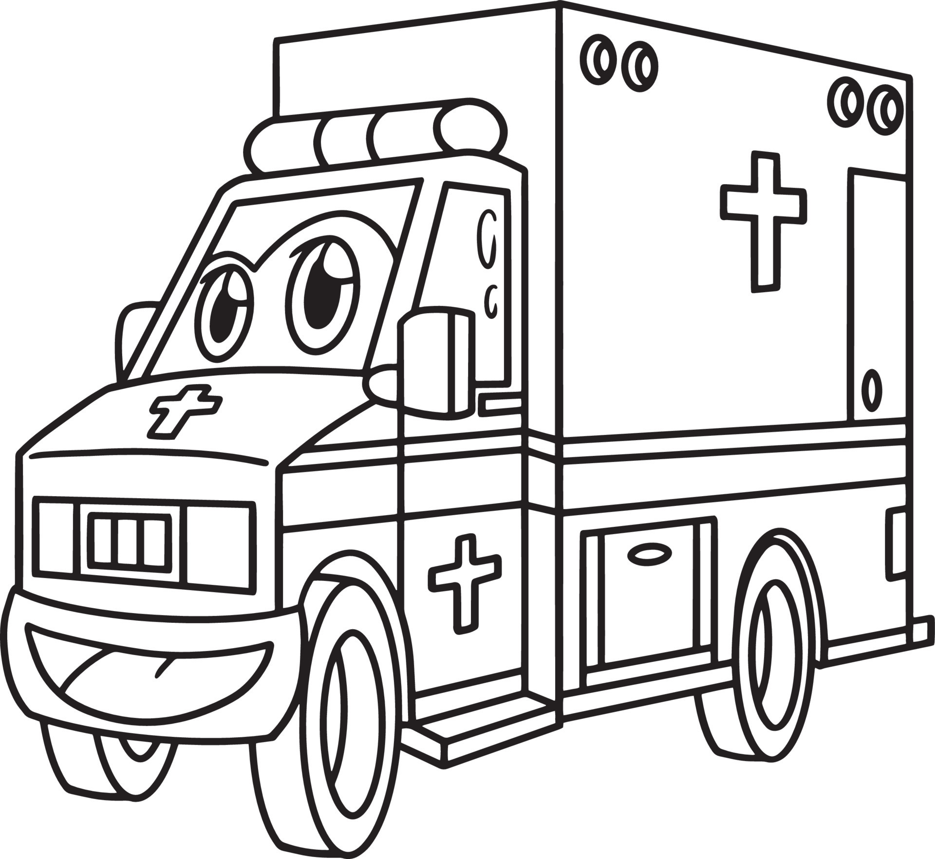 Coloring Pages Ambulance