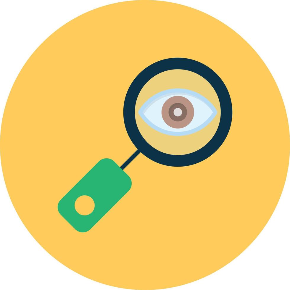 Eye Test Flat Circle Multicolor vector