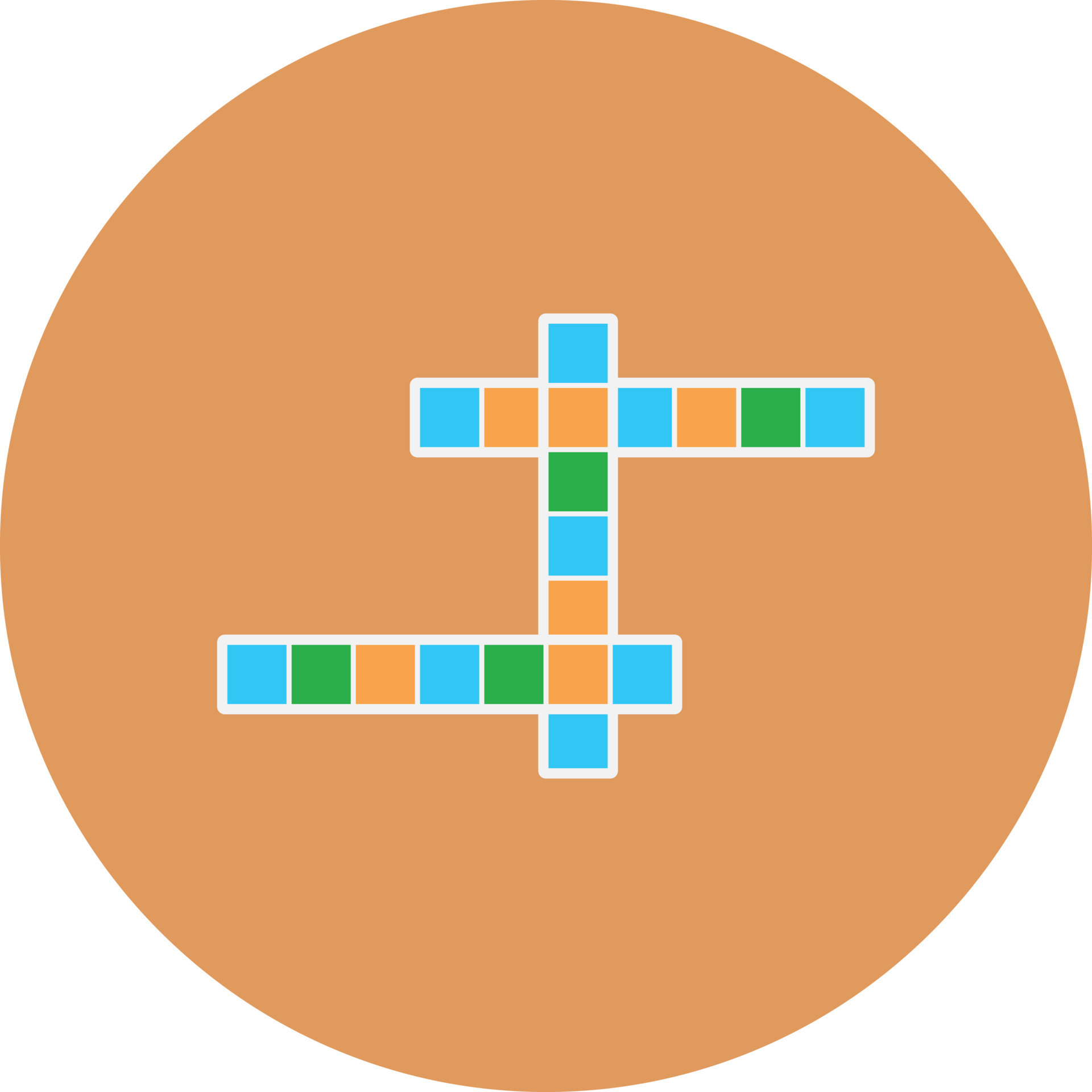 Crossword Flat Circle Multicolor 10002580 Vector Art at Vecteezy