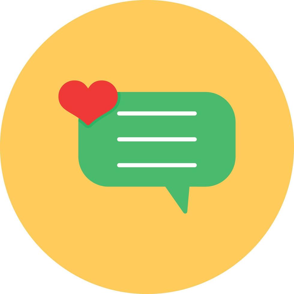 Chat Flat Circle Multicolor vector