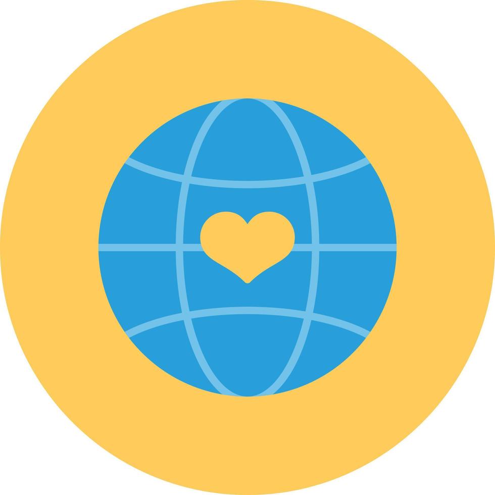 Globe Flat Circle Multicolor vector
