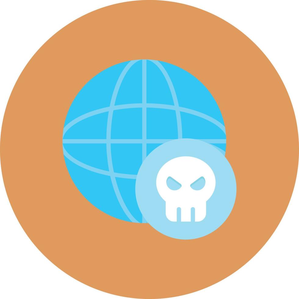 Worldwide Hack Flat Circle Multicolor vector