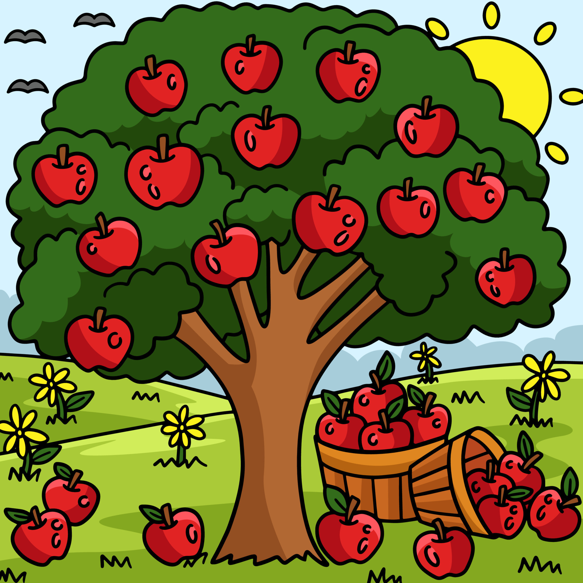 apple tree clipart