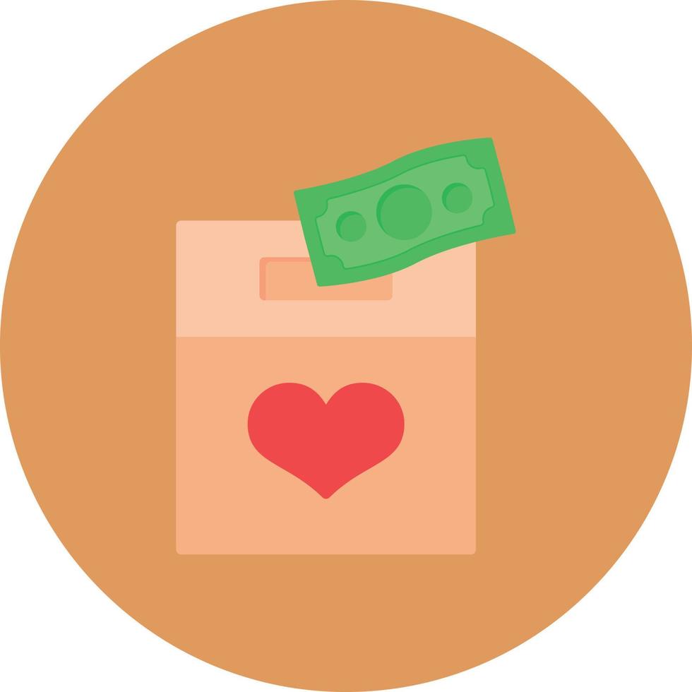 Charity Flat Circle Multicolor vector