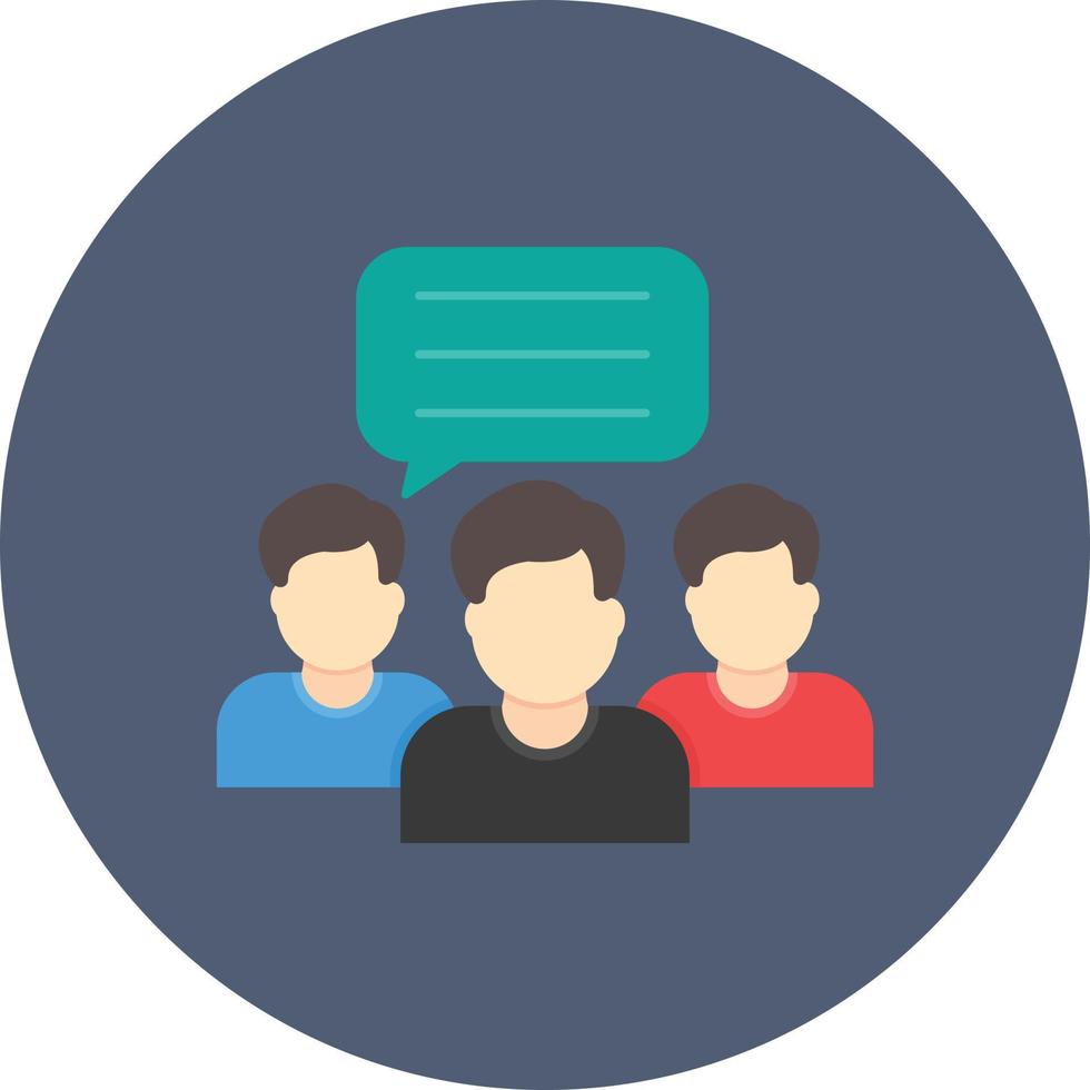Social Finance Flat Circle Multicolor vector