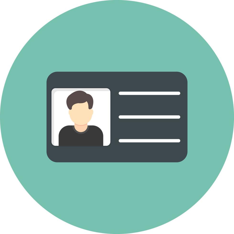 V Card Flat Circle Multicolor 10002822 Vector Art at Vecteezy