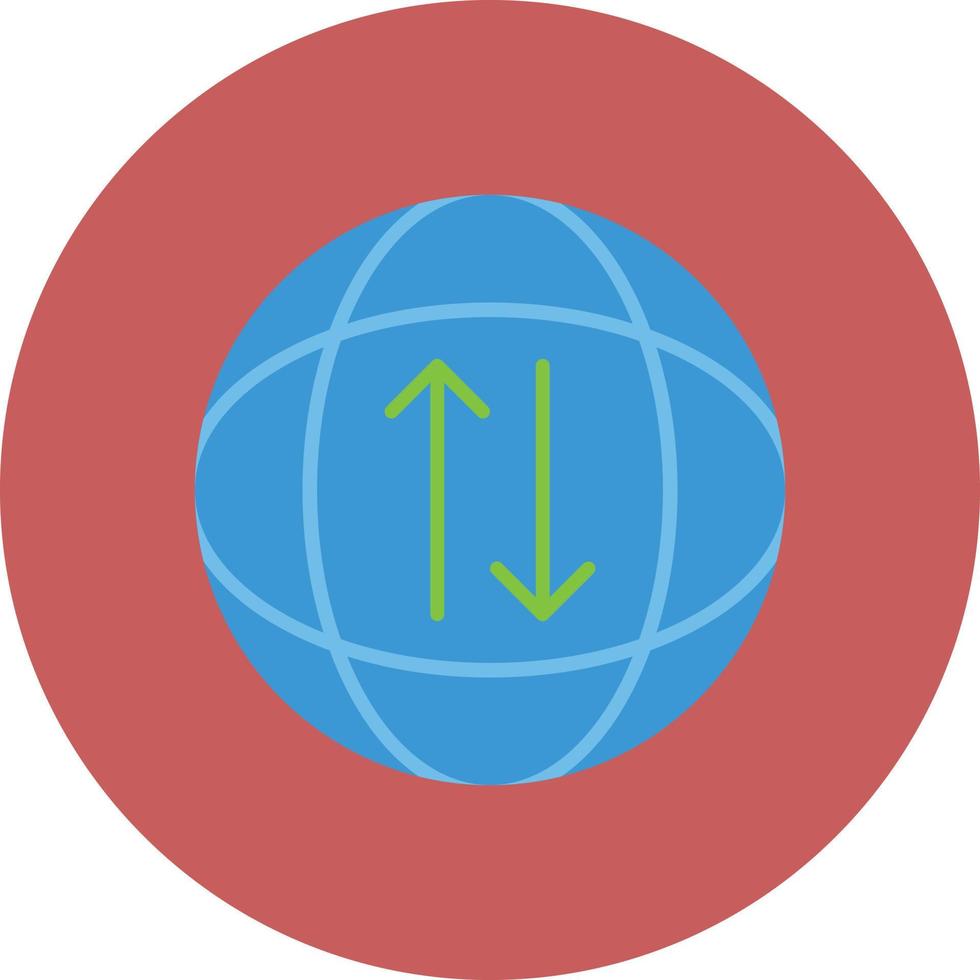 Global Transfer Flat Circle Multicolor vector