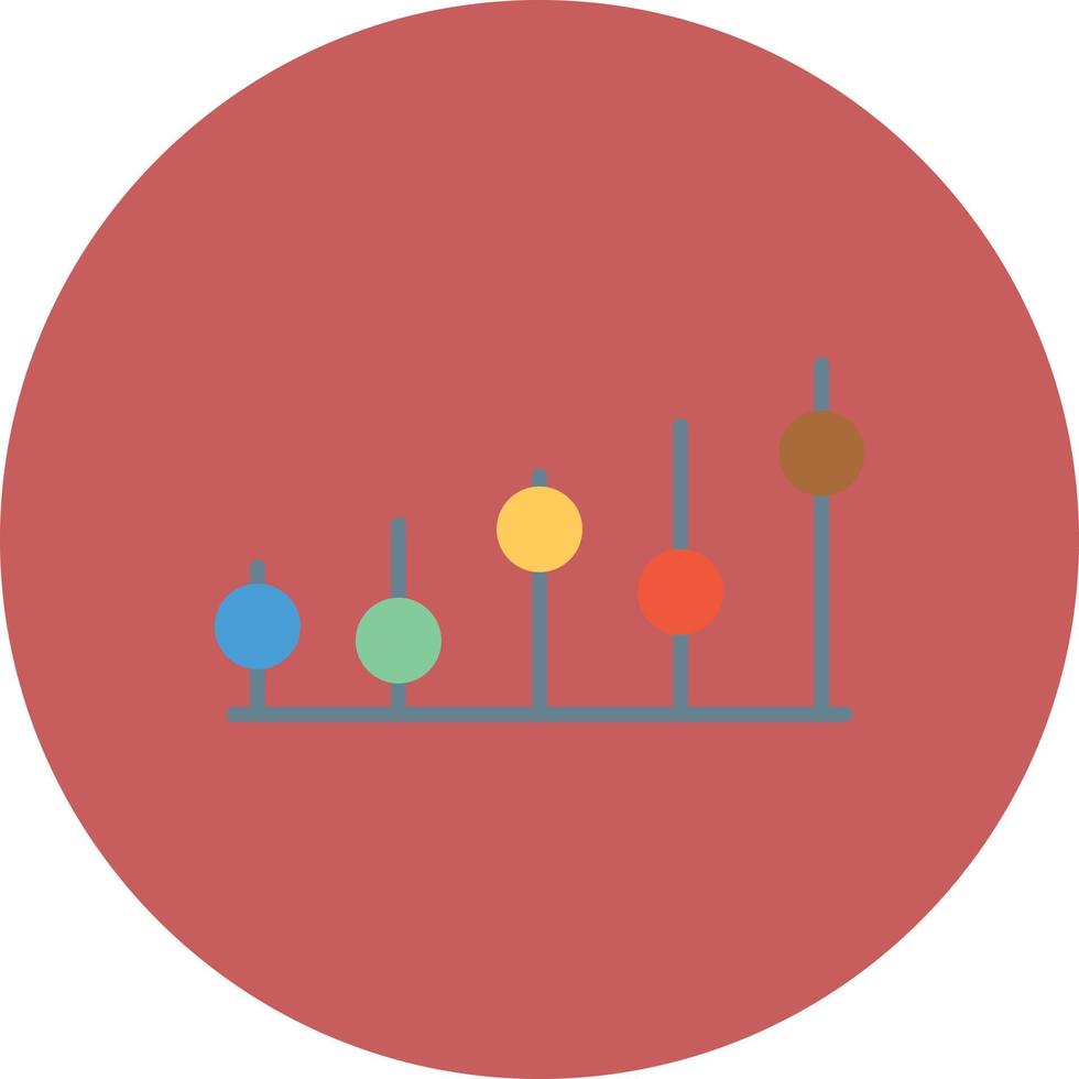 Settings Flat Circle Multicolor vector