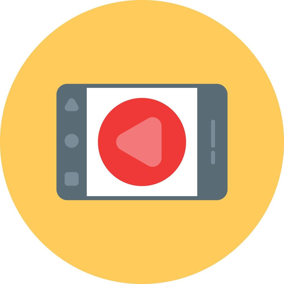 Live Streaming Flat Circle Multicolor vector