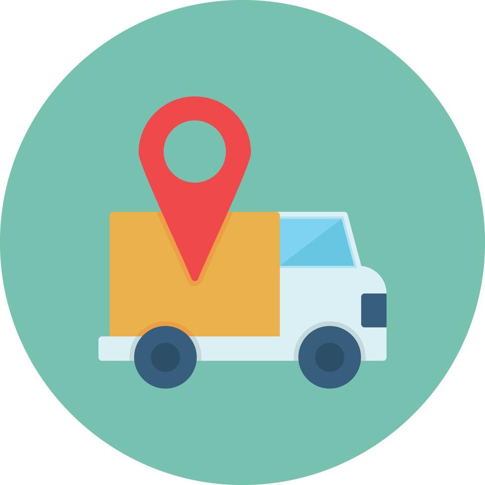 Direct Delivery Flat Circle Multicolor 10003010 Vector Art at Vecteezy