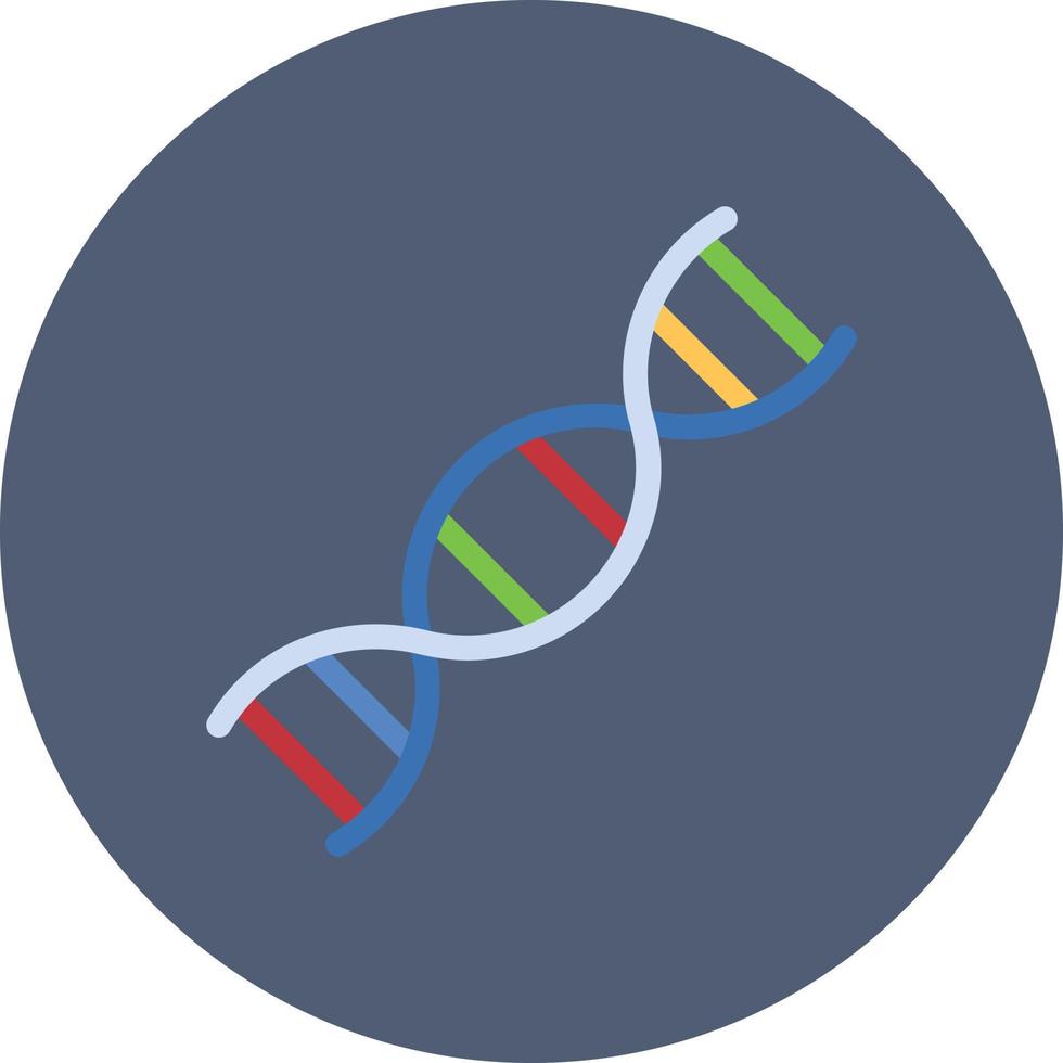 Dna Flat Circle Multicolor vector