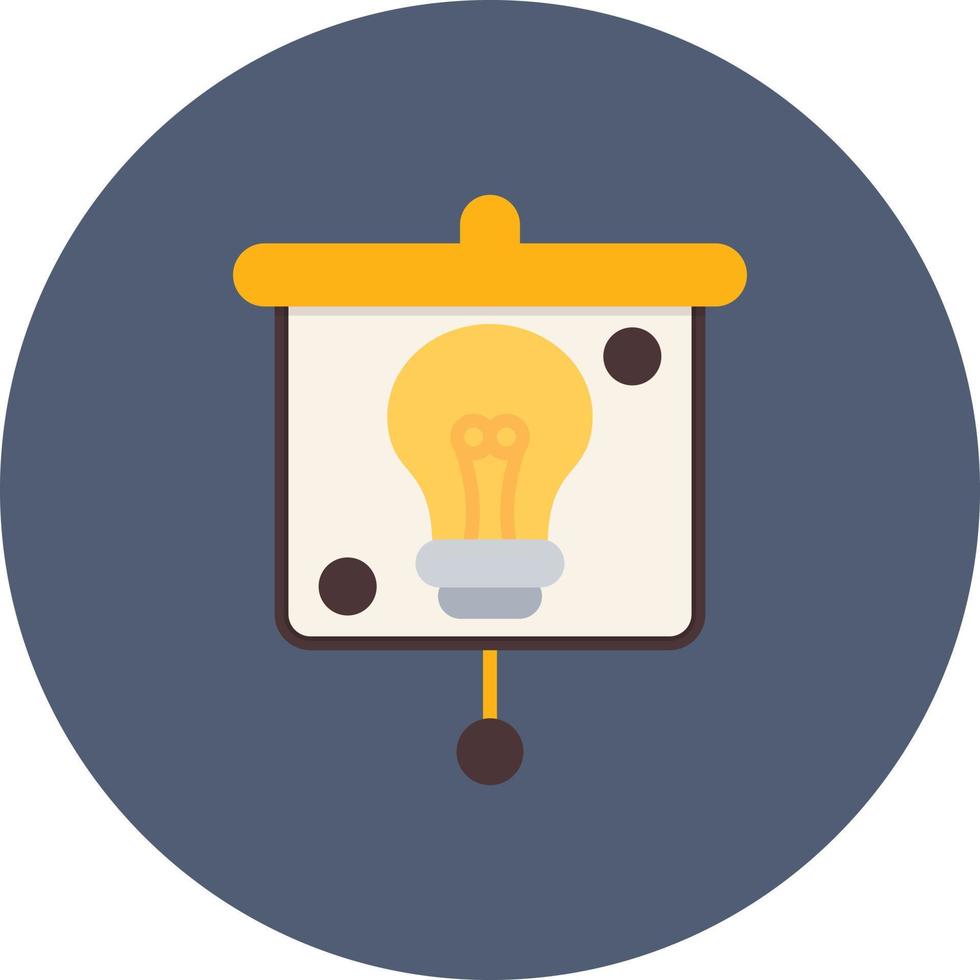 Education Presentation Flat Circle Multicolor vector