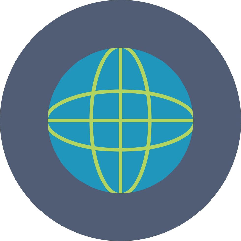 World Flat Circle Multicolor vector