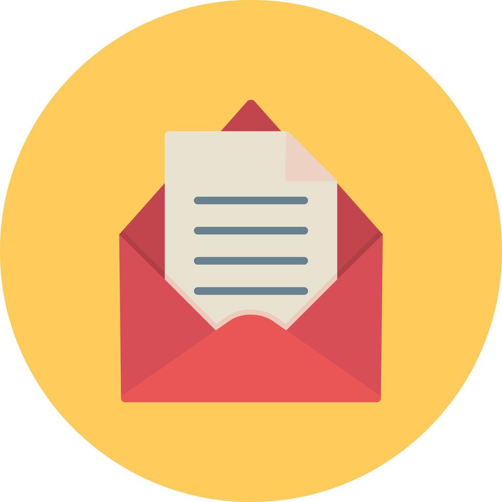 Mail Flat Circle Multicolor 10003214 Vector Art at Vecteezy