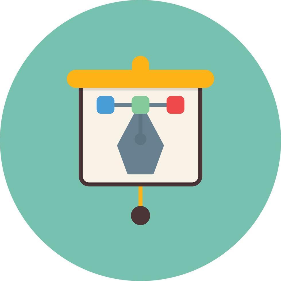 Designing Presentation Flat Circle Multicolor vector