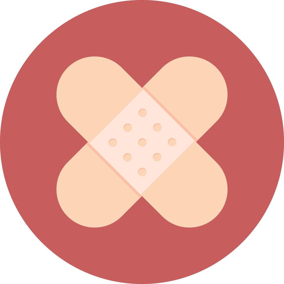Bandages Flat Circle Multicolor vector