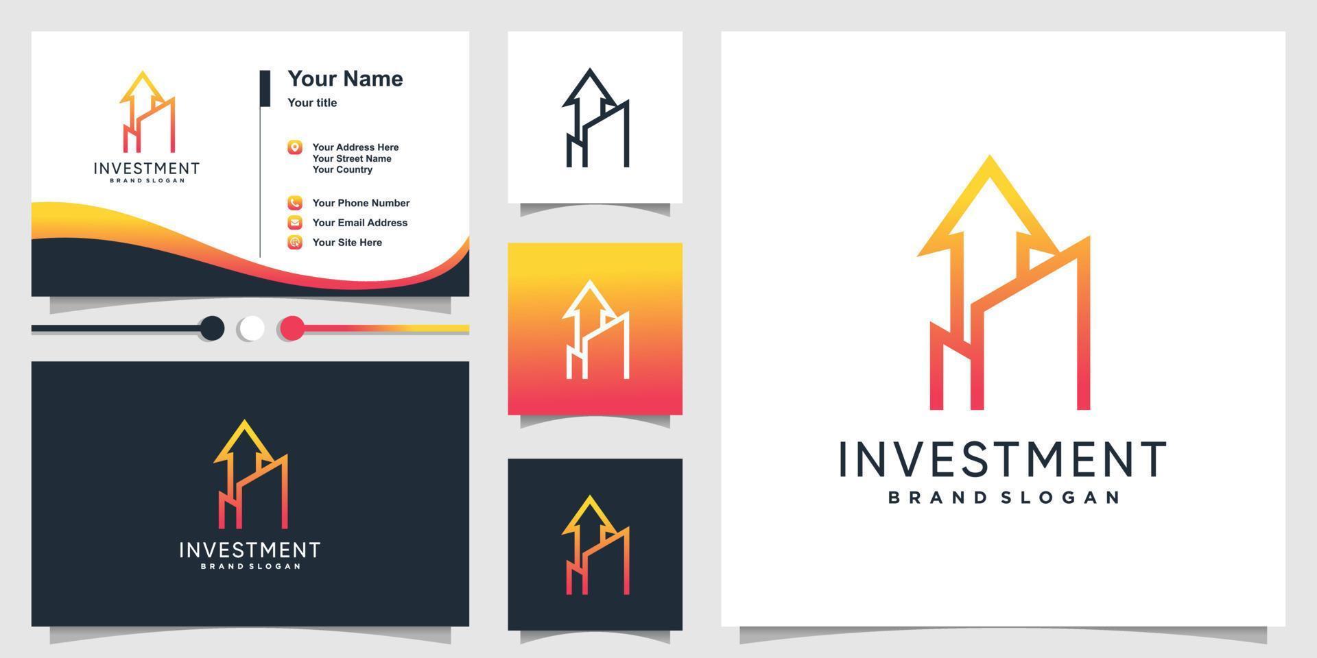 Business logo for building and mortgage companies Premium Vector