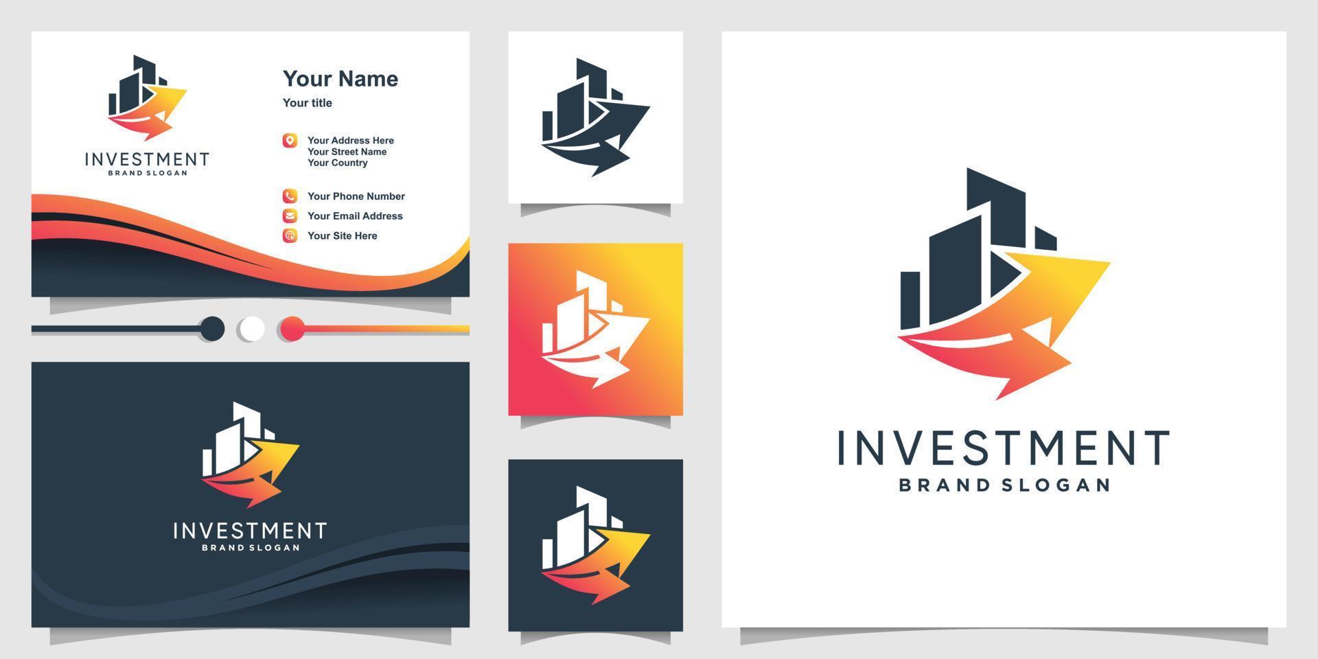 Business logo for building and mortgage companies Premium Vector