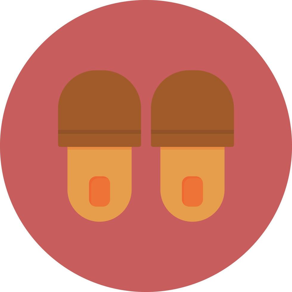 Slippers Flat Circle Multicolor vector
