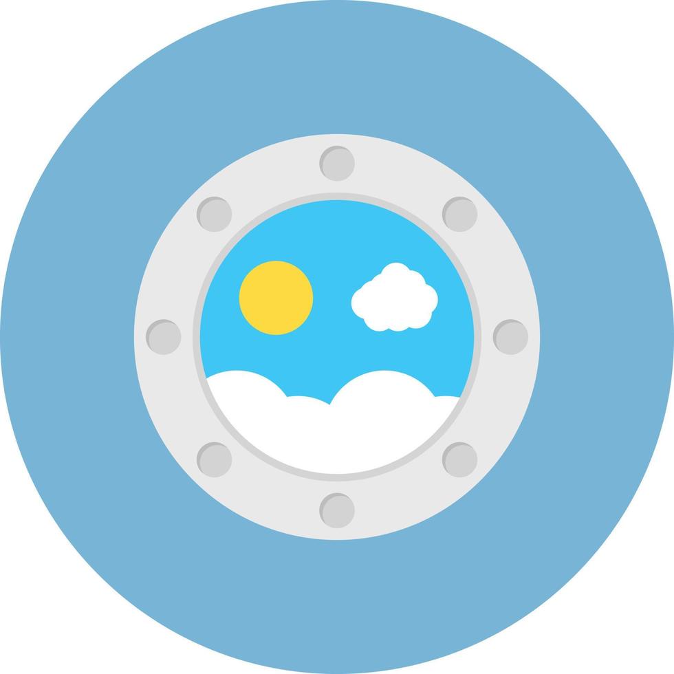 Porthole Flat Circle Multicolor vector