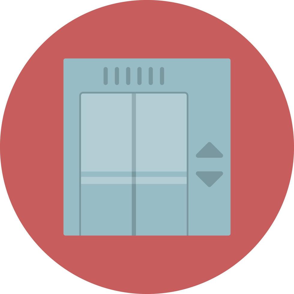 Elevator Flat Circle Multicolor vector