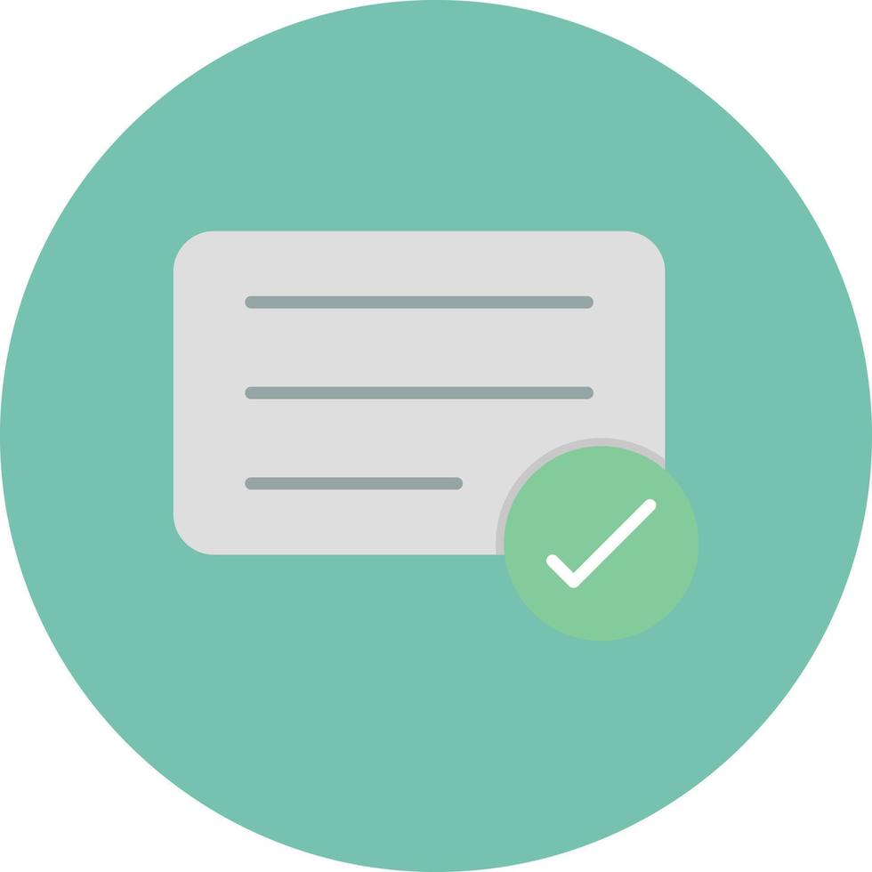 Check Flat Circle Multicolor vector