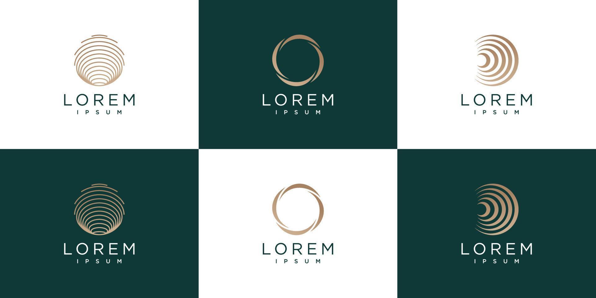 Global logo design with creative unique concept Premium Vector
