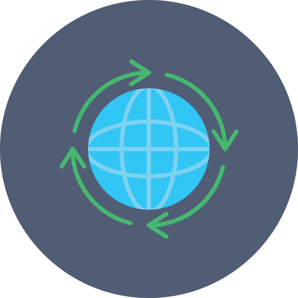 Reuse Flat Circle Multicolor vector
