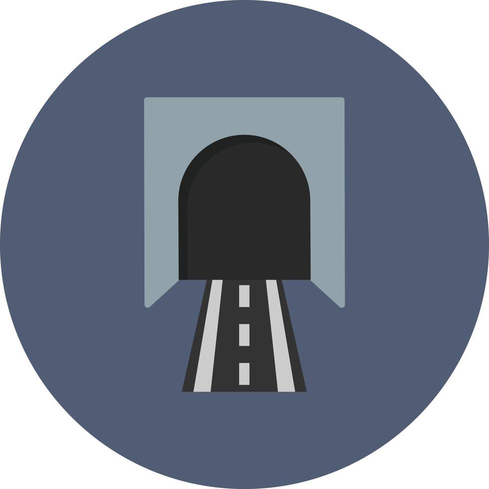 Tunnel Flat Circle Multicolor vector