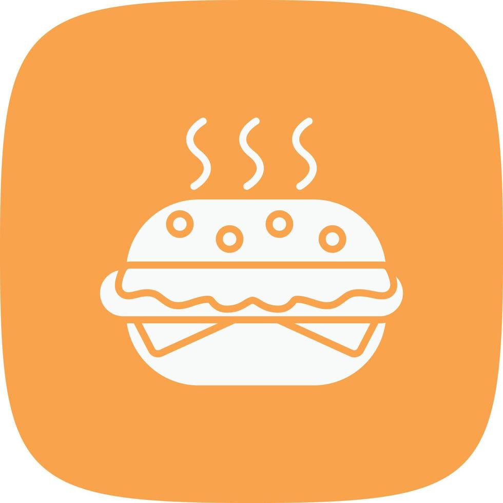 Burger Glyph Round Corner vector