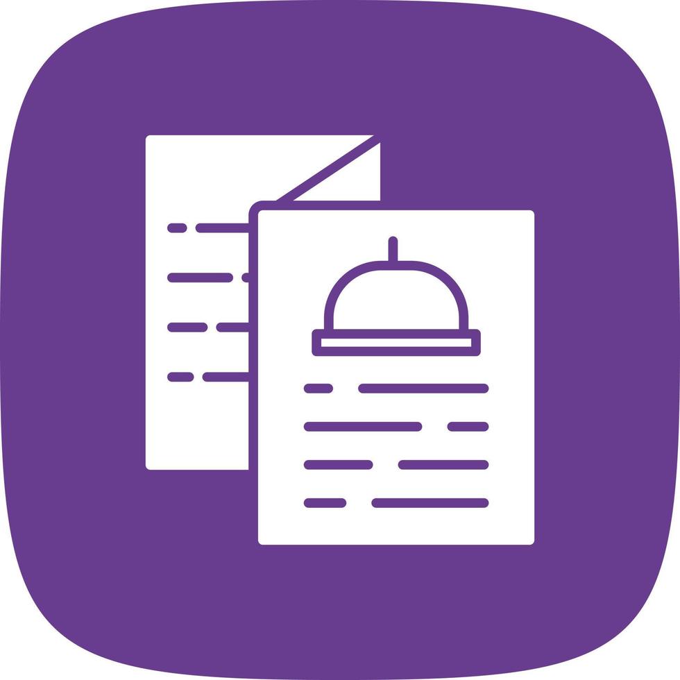Menu Glyph Round Corner vector