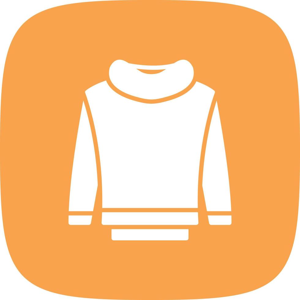Sweatshirt Glyph Round Corner vector