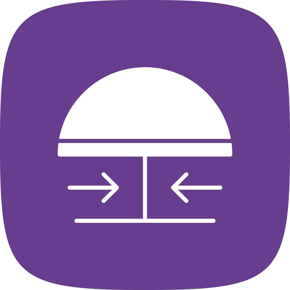 Emergency Button Glyph Round Corner vector